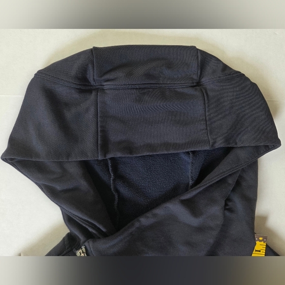 Athleta Women's Malabar Zip Up Hooded Jacket Navy Blue Size Large Pockets - Picture 7 of 11